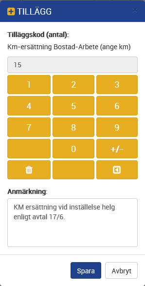 Notering på tillägg HTML5